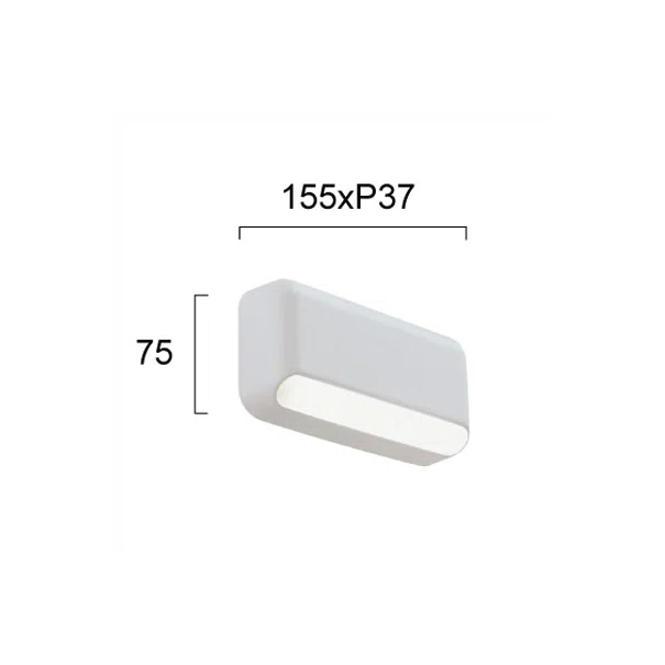 Απλίκα LED Εξωτερικού Χώρου Viokef Seren White 4309300