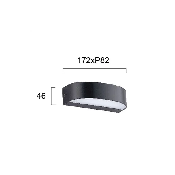 Απλίκα LED Εξωτερικού Χώρου Viokef Sifnos 4282800