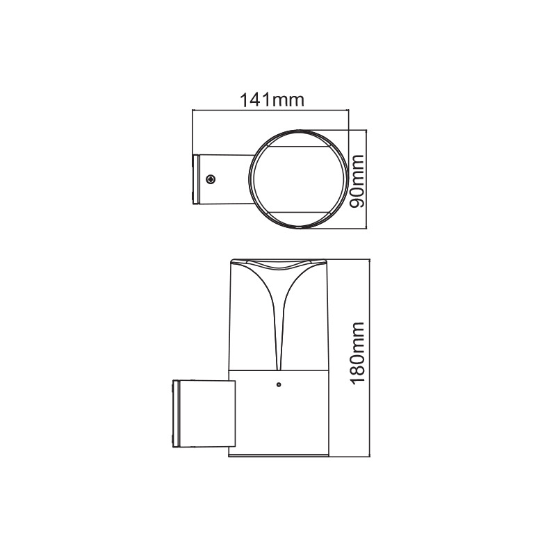 Απλίκα Εξωτερικού Χώρου Aca Phoibe Lg8304G D Grey Φωτιστικά - Κήπου Απλίκες Spitishop
