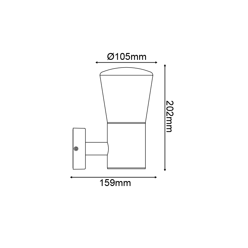 Απλίκα Εξωτερικού Χώρου Aca Cyclea Lg5951G D Grey Φωτιστικά - Κήπου Απλίκες Spitishop