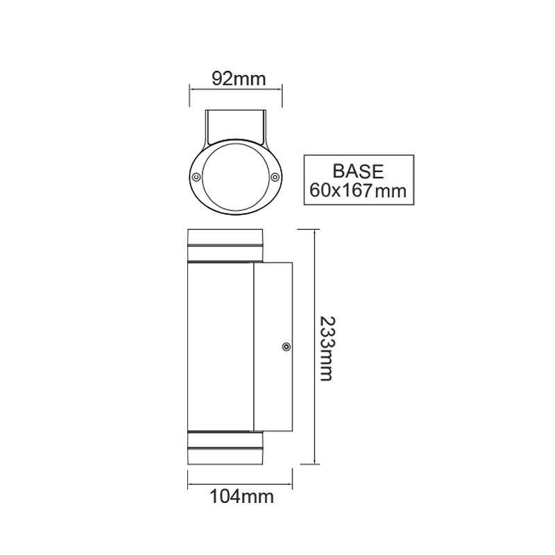 Σποτ Εξωτερικού Χώρου Aca Melitta Lg6007G D Grey Φωτιστικά - Κήπου Up Down Spitishop