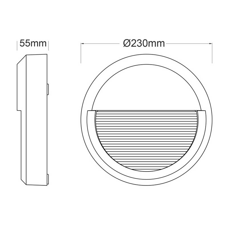 Απλίκα Led Εξωτερικού Χώρου Aca Slim12W White Φωτιστικά - Κήπου Spitishop