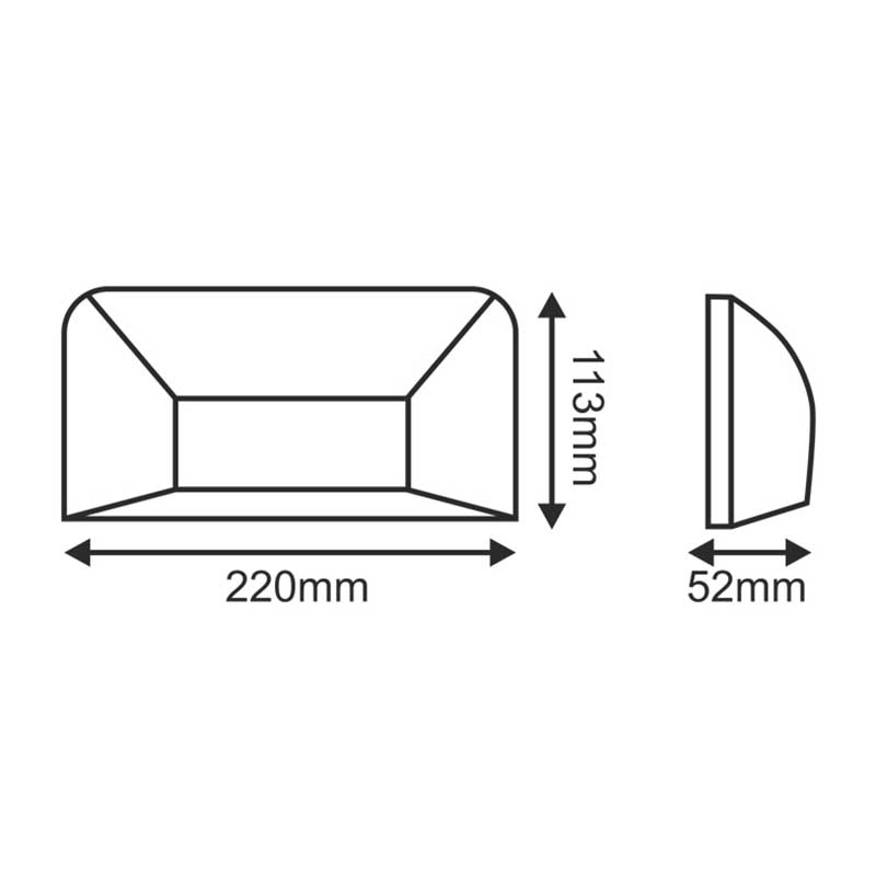 Απλίκα Led Εξωτερικού Χώρου Aca Slim22W White Φωτιστικά - Κήπου Spitishop