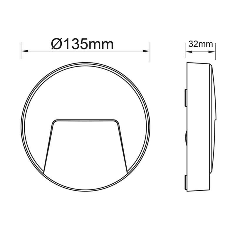 Απλίκα Led Εξωτερικού Χώρου Aca Slim41W White Φωτιστικά - Κήπου Spitishop