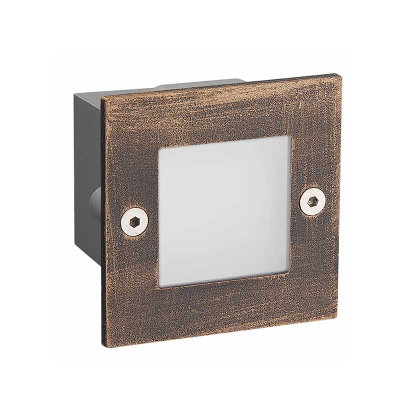 Απλίκα LED Εξωτερικού Χώρου Χωνευτή Aca PAS260RS Rust