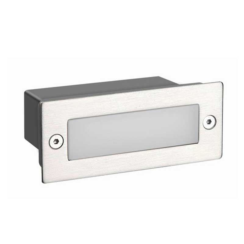 Απλίκα LED Εξωτερικού Χώρου Χωνευτή Aca PAS260NMP Nickel Matt