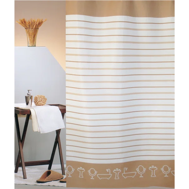 Κουρτίνα Μπάνιου (240x180) Με Κρίκους San Lorentzo Bathtubs Beige