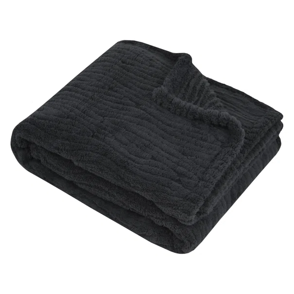 Κουβέρτα Fleece Ημίδιπλη (180x220) S-F Columbia Anthracite P3C684003