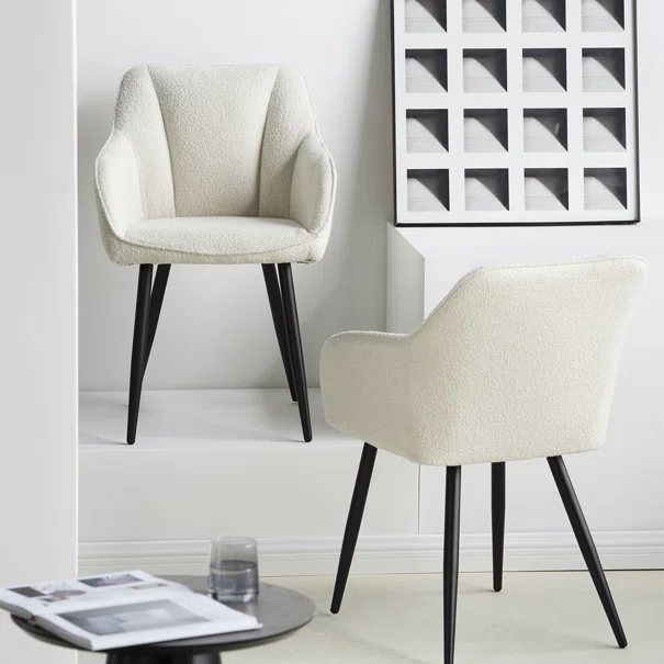 Καρέκλα Τραπεζαρίας (57x61x85) Spitishop Cadair Bukle Ecru