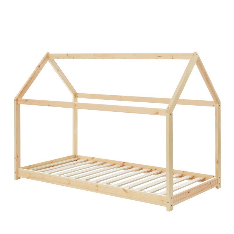 Παιδικό Κρεβάτι Montessori (90X200) Spitishop Willy Natural Παιδικά Βρεφικά & Έπιπλα Κρεβάτια Κομοδίνα Spitishop