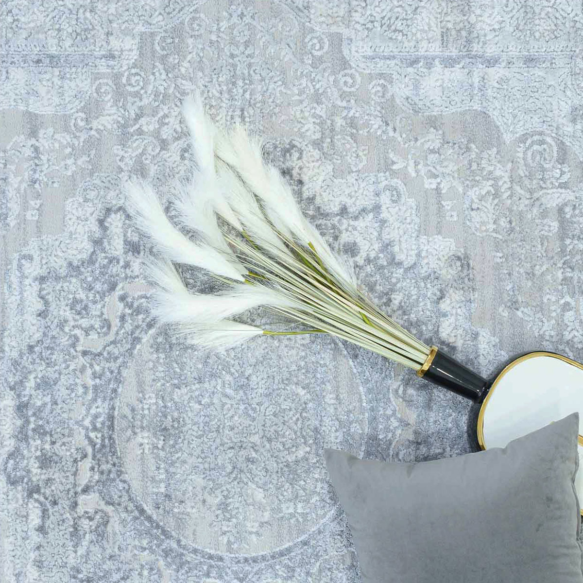 Χαλί (200X290) Ezzo Firenze D076Ay9 Grey Χαλιά Σαλονιού Χειμερινά Spitishop