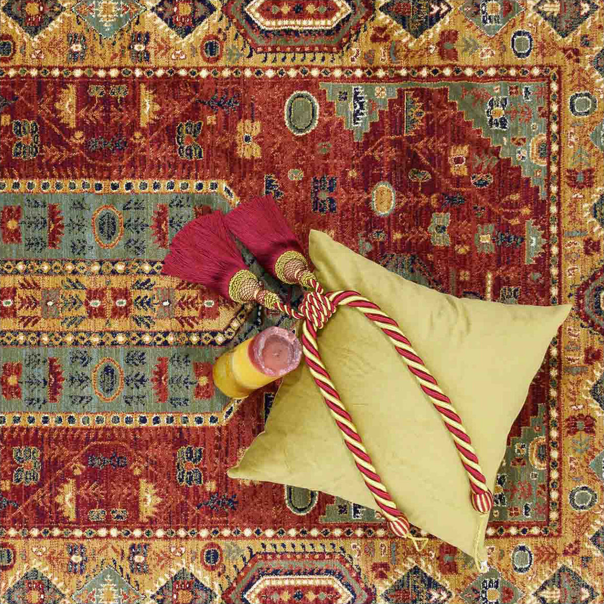 Χαλί (200X290) Ezzo Orient 9544A Al Red Χαλιά Σαλονιού Χειμερινά Boho Spitishop