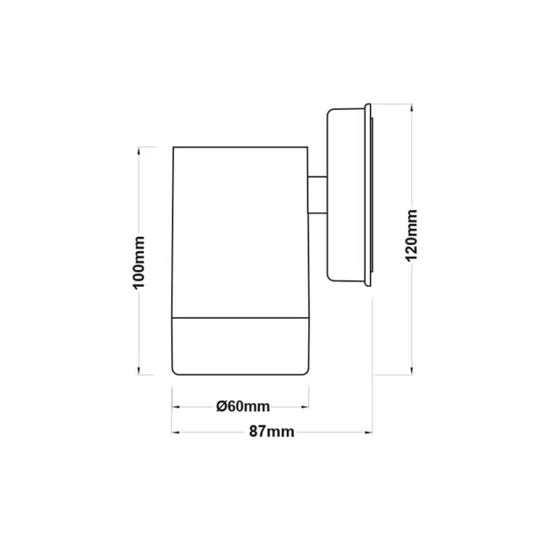 Σποτ Εξωτερικού Χώρου Aca SL7032G Grey