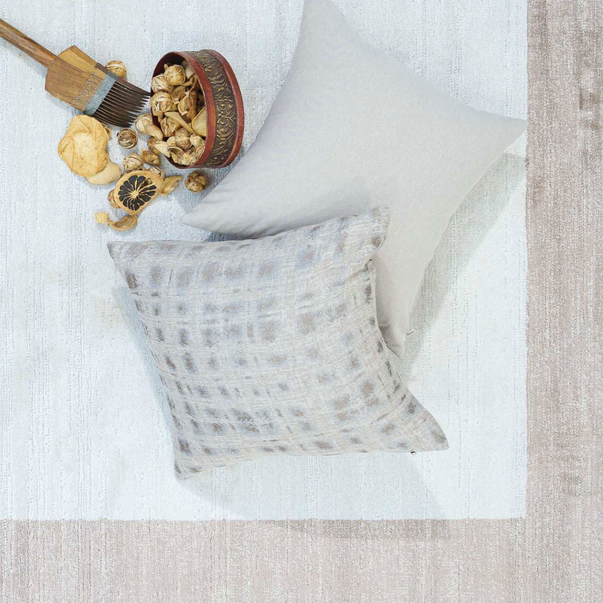 Χαλί (160X230) Ezzo Seta E085Ah9 Cream Χαλιά Σαλονιού Χειμερινά Μονόχρωμα Spitishop