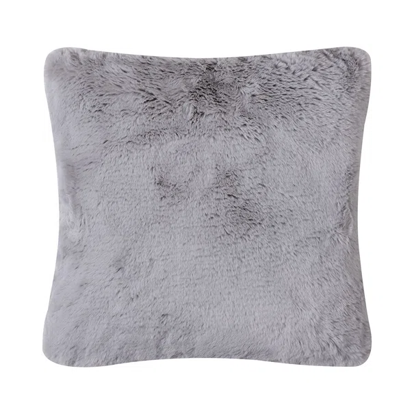 Διακοσμητικό Μαξιλάρι Γούνινο (45x45) Silk Fashion Rabbit Fur Grey