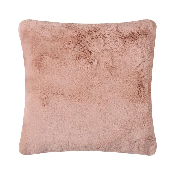 Διακοσμητικό Μαξιλάρι Γούνινο (45x45) Silk Fashion Rabbit Fur Pink