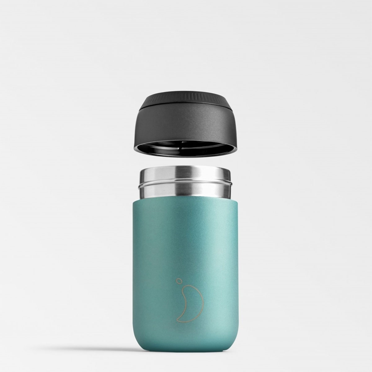 Ποτήρι Θερμός 340ml Chilly's Series 2 Cup Metallic Atlantis