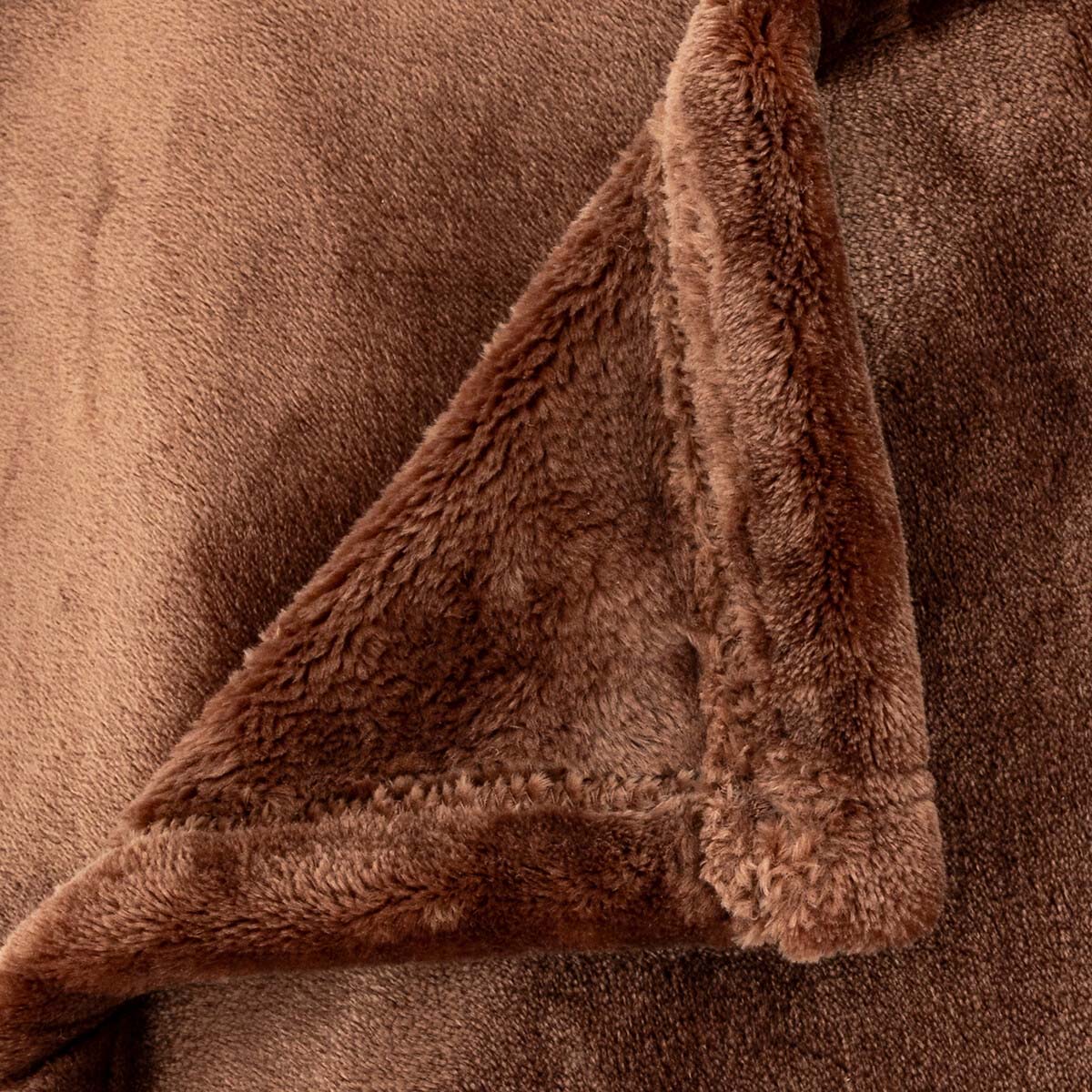 Κουβέρτα Καναπέ Fleece (130X180) A-S Cuddly Marron 204515D Λευκά Είδη Σαλονιού Κουβέρτες Spitishop