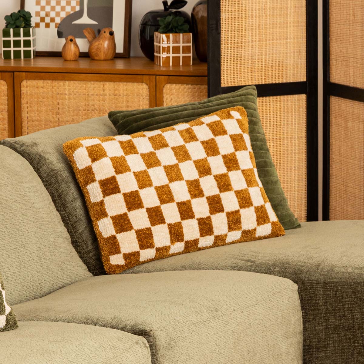 Διακοσμητικό Μαξιλάρι Μπουκλέ (38x58) A-S Family Corner Ochre 204454A