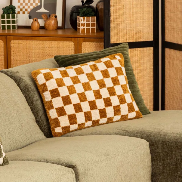 Διακοσμητικό Μαξιλάρι Μπουκλέ (38x58) A-S Family Corner Ochre 204454A