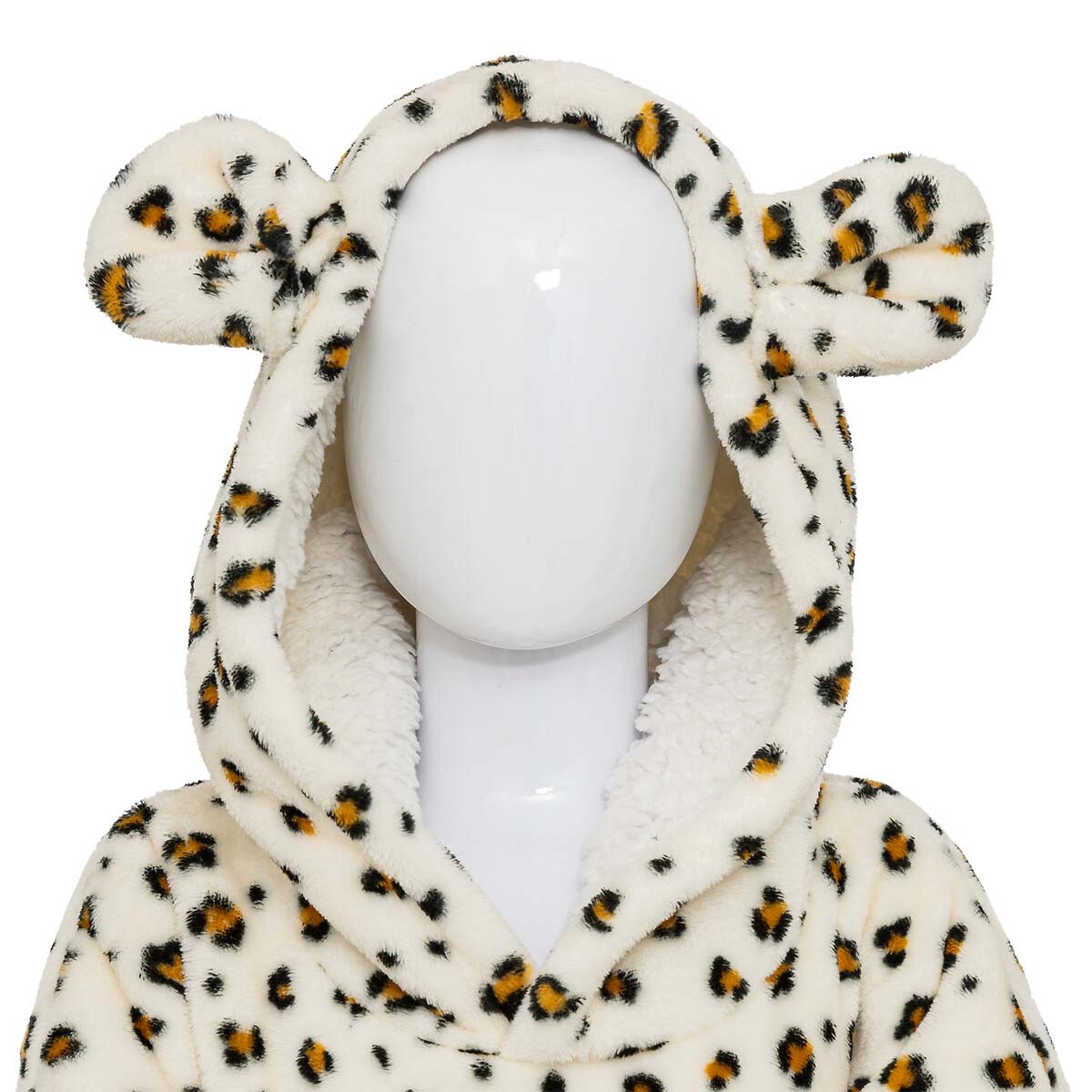 Fleece Φούτερ με Sherpa A-S Leopard 174252D Ένδυση Παιδική - Βρεφική Σπιτιού Παιδικές Ρόμπες Spitishop