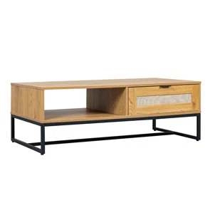 Τραπέζι Σαλονιoύ Με 2 Συρτάρια & Ράφι (120x60x42) Spitishop Sailor CT01-W