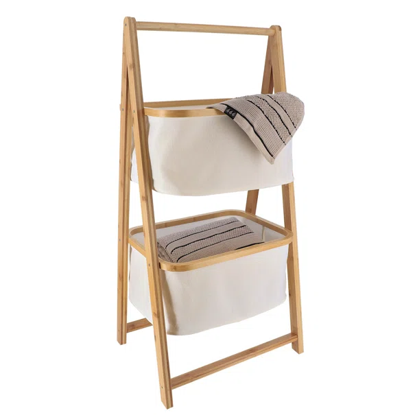 Ραφιέρα Δαπέδου 2 Θέσεων (44x34x90) T-D Natural/Bamboo 98204104