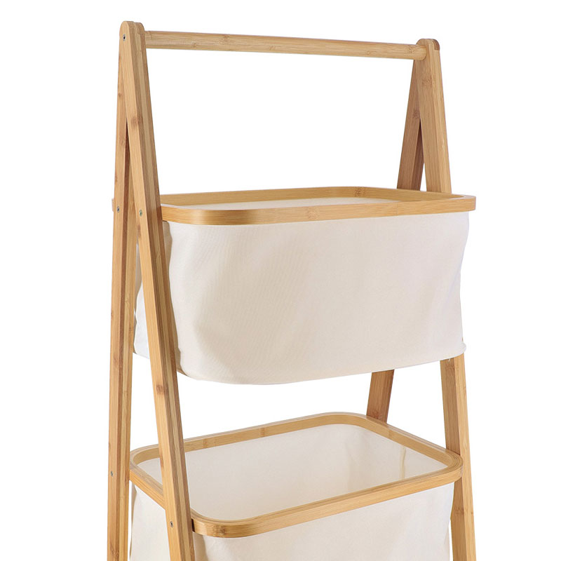 Ραφιέρα Δαπέδου 2 Θέσεων (44X34X90) T-D Natural Bamboo 98204104 Οργάνωση & Αποθήκευση Μπάνιου Ραφιέρες Εταζέρες Spitishop