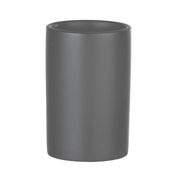 Ποτηροθήκη Μπάνιου (Φ7x11) Wenko Polaris Matt Grey 24016100