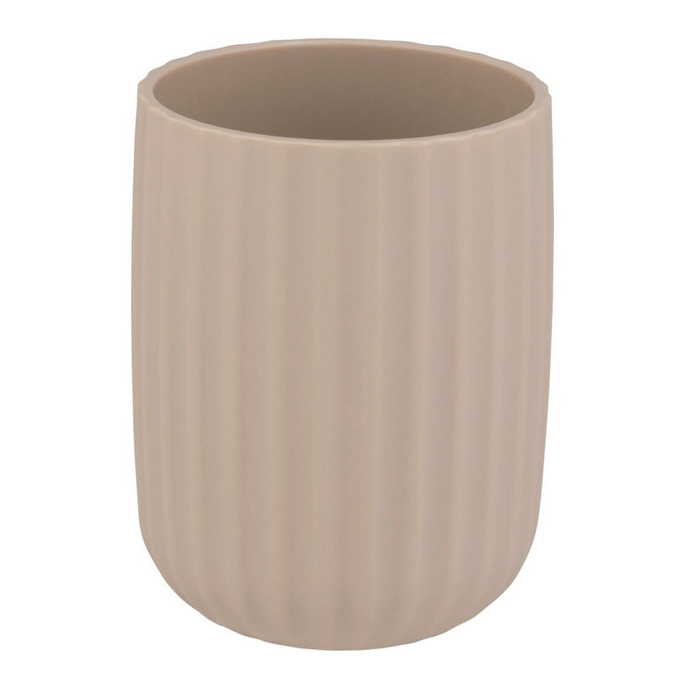Ποτηροθήκη Μπάνιου (Φ7.5x10) Wenko Agropoli Beige 25183100