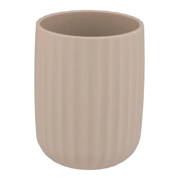 Ποτηροθήκη Μπάνιου (Φ7.5x10) Wenko Agropoli Beige 25183100