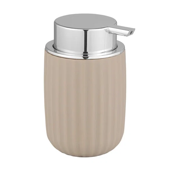 Dispenser Μπάνιου 250ml (Φ7.5x12.5) Wenko Agropoli Beige 25184100