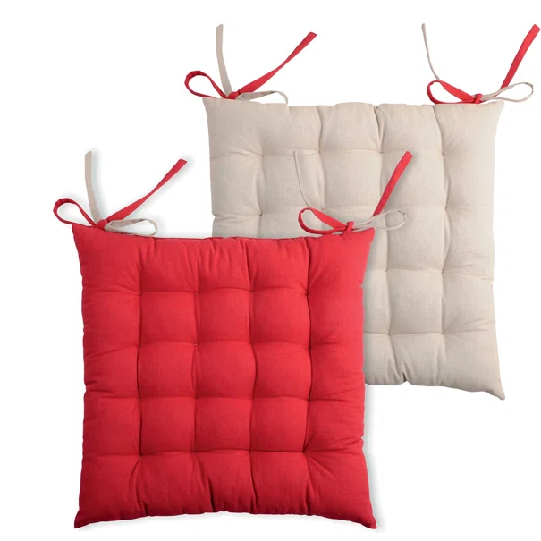 Μαξιλάρι Καρέκλας 2 Όψεων (40x40) S-F Duo Rouge/Lin CU1490041GAL