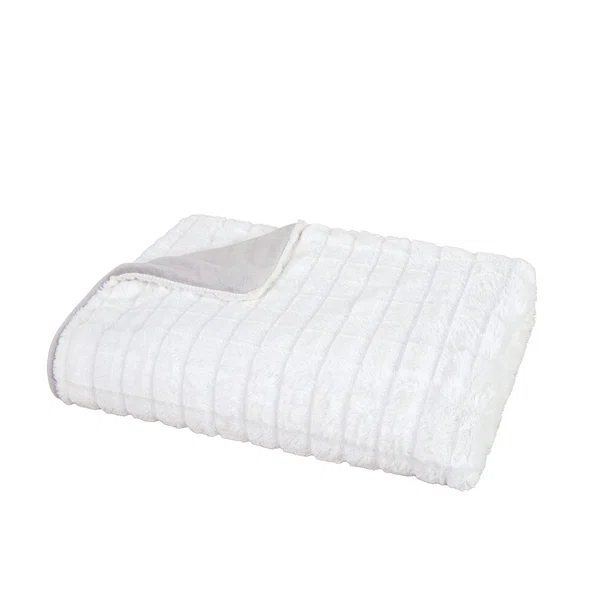 Γούνινη Κουβέρτα Καναπέ (130x170) Nima Weave Cream