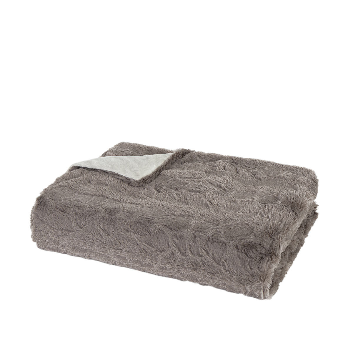Γούνινη Κουβέρτα Καναπέ (130X170) Nima Velure Cigar Beige Λευκά Είδη Σαλονιού Κουβέρτες Spitishop