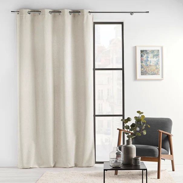 Κουρτίνα Βελουτέ (140x260) Με Τρουκς L-C Verra Linen 1612418