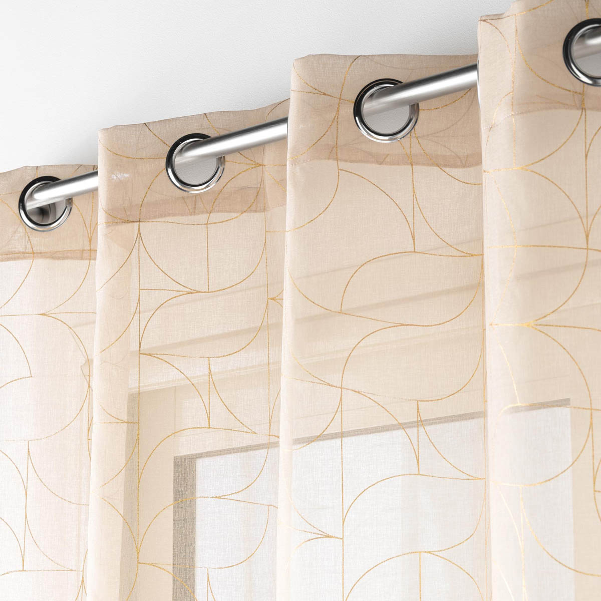 Κουρτίνα (140X240) με Τρουκς L-C Louxor Beige 1627646 Κουρτίνες Σαλονιού Μοντέρνες Spitishop