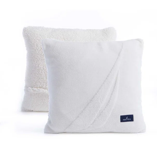 Διακοσμητικό Μαξιλάρι Fleece 2 Όψεων (45x45) Nautica By Nef-Nef Homeware Nau Coast Ecru