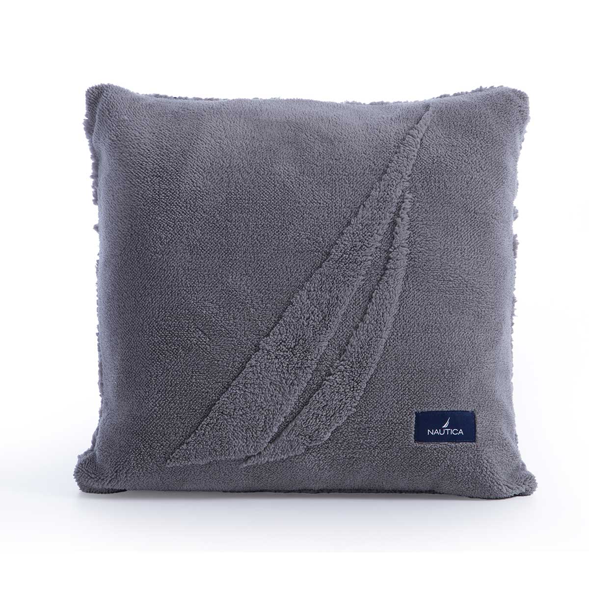 Διακοσμητικό Μαξιλάρι Fleece 2 Όψεων (45x45) Nautica By Nef-Nef Homeware Nau Coast Grey