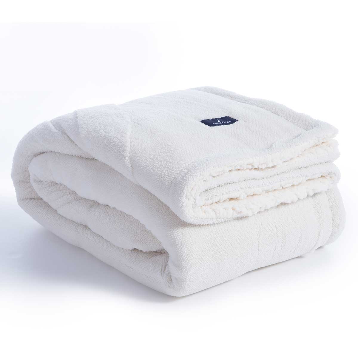 Κουβέρτα Καναπέ Fleece (130X180) Nautica By Nef-Nef Homeware Nau Coast Ecru Λευκά Είδη Κρεβατοκάμαρας Κουβέρτες Προβατάκι Spitishop
