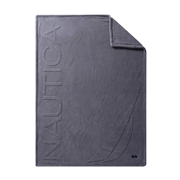 Κουβέρτα Καναπέ Fleece (130x180) Nautica By Nef-Nef Homeware Nau Coast Grey