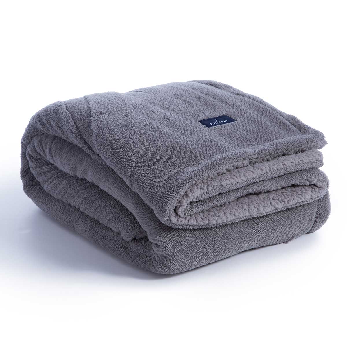 Κουβέρτα Καναπέ Fleece (130X180) Nautica By Nef-Nef Homeware Nau Coast Grey Λευκά Είδη Κρεβατοκάμαρας Κουβέρτες Προβατάκι Spitishop