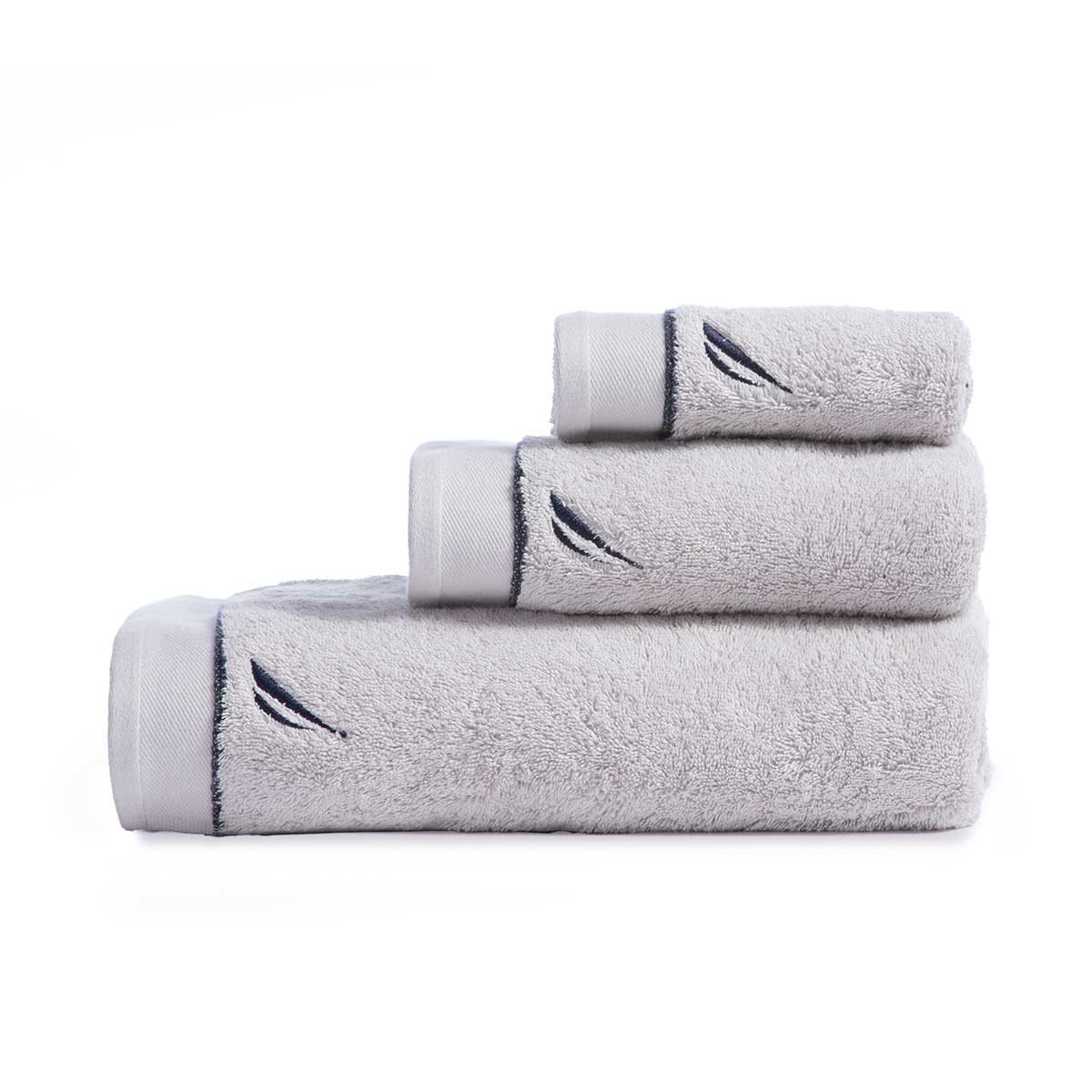Πετσέτα Χεριών (30x50) Nautica By Nef-Nef Homeware Nau Coast Silver 600gsm