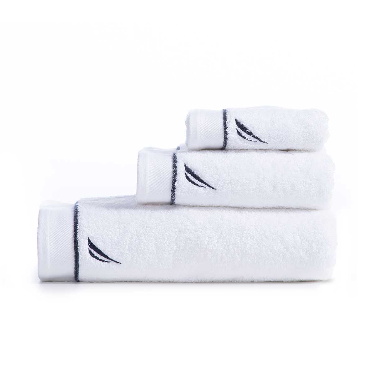 Πετσέτα Προσώπου (50x90) Nautica By Nef-Nef Homeware Nau Coast White 600gsm