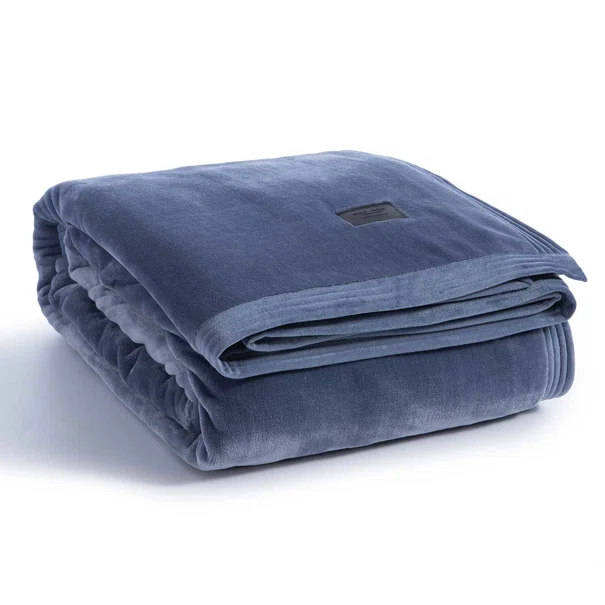 Κουβέρτα Βελουτέ Υπέρδιπλη (230x240) Nef-Nef Homeware Velosso Blue
