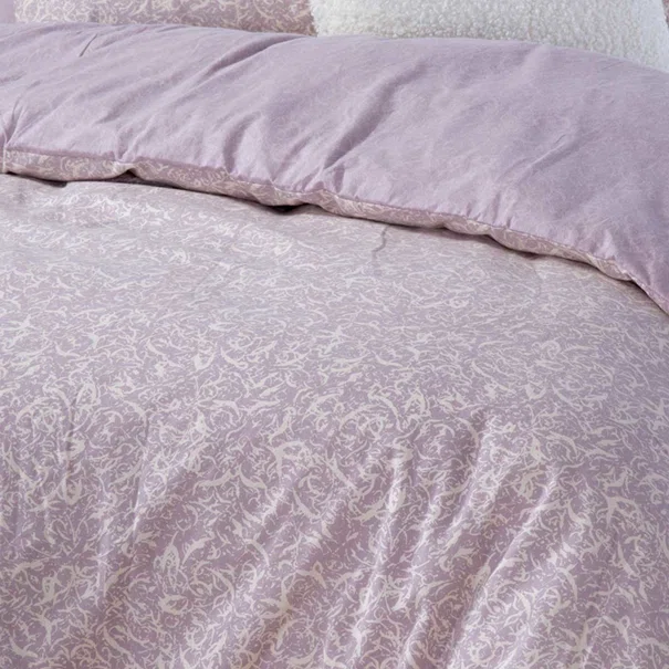Φανελένια Σεντόνια Μονά (Σετ) Nef-Nef Homeware Flannel Sorial Mauve