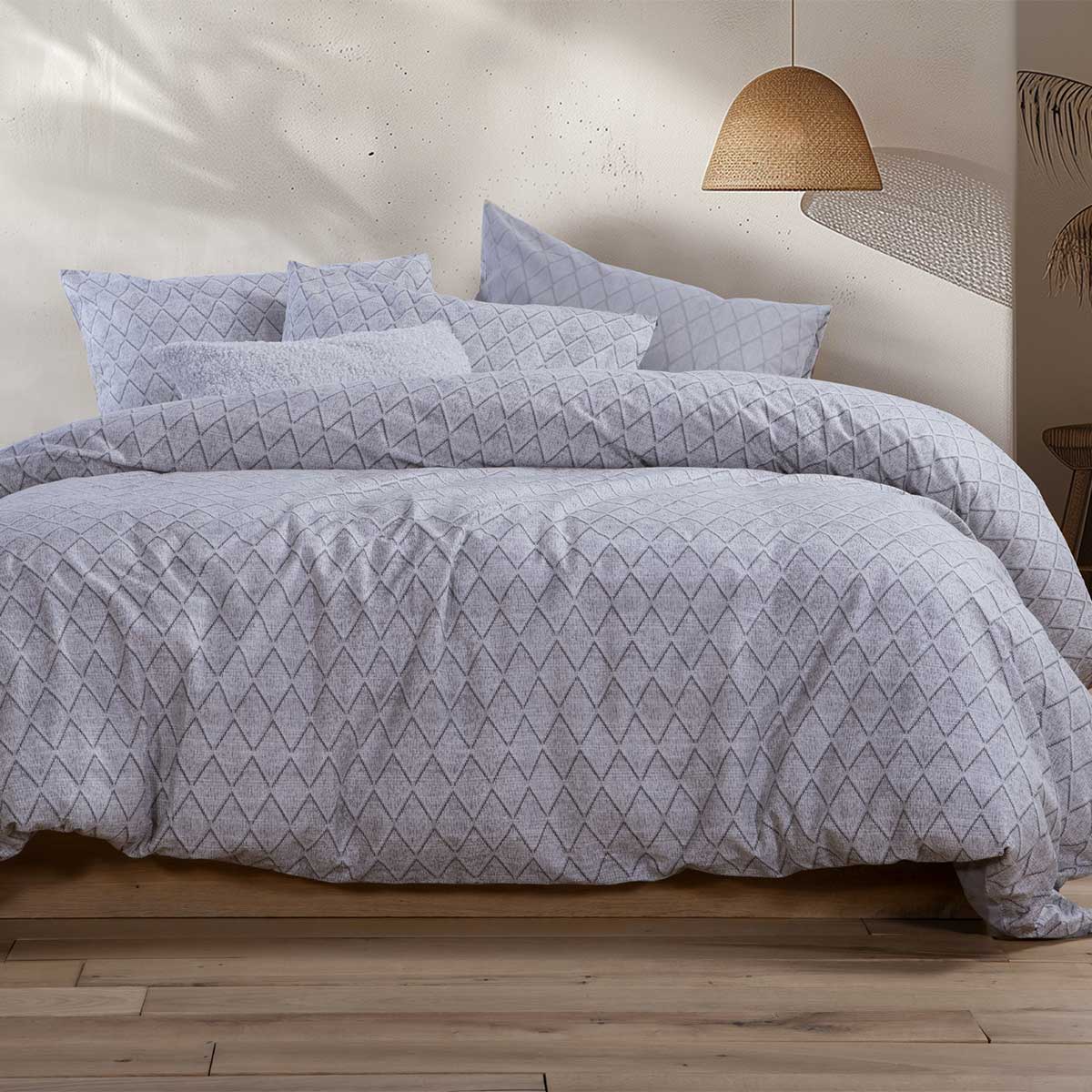 Φανελένια Σεντόνια Μονά (Σετ) Nef-Nef Homeware Flannel Torredo Grey