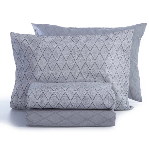 Φανελένια Σεντόνια Μονά (Σετ) Nef-Nef Homeware Flannel Torredo Grey