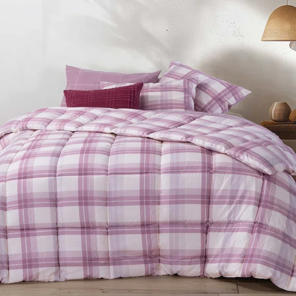 Πάπλωμα Υπέρδιπλο (240x220) Nef-Nef Homeware Charlie Mauve