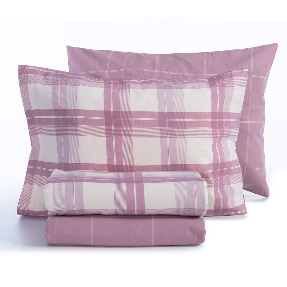 Φανελένια Σεντόνια Μονά (Σετ) Nef-Nef Homeware Flannel Charlie Rose Λευκά Είδη Κρεβατοκάμαρας Σετ Spitishop